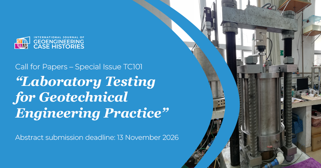 Call for Papers for Special Issue  on Laboratory Testing for Geotechnical Engineering Practice: Case Histories